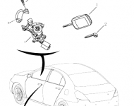 Замок зажигания и ключи (Sedan, Hatch) Geely Emgrand EC7